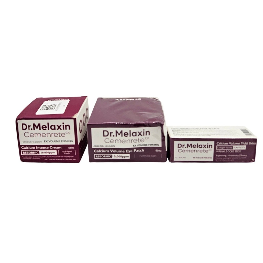 Dr. Melaxin Cemenrete EX Volume Firming Skincare Set Cream Eye Patch Multi Balm